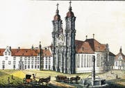 Der Dom als Kupferstich von Johann Conrad Mayr um 1790/95. (Bild: Stadtarchiv)