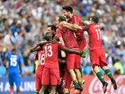 Können die portugiesischen Spieler einen weiteren Coup landen? (Bild: KEYSTONE/AP/MARTIN MEISSNER)