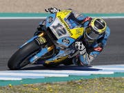 Tom Lüthi am Samstag auf dem Circuit in Jerez (Bild: KEYSTONE/EPA EFE/JOSE MANUEL VIDAL)