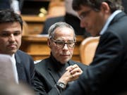 Noch in der Frühjahrssession im Nationalrat: Der am Freitag verstorbene Berner alt Stadtpräsident Alexander Tschäppät. (Bild: KEYSTONE/PETER SCHNEIDER)
