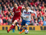 Xherdan Shaqiri konnte den Abstieg von Stoke City nicht verhindern (Bild: KEYSTONE/EPA/PETER POWELL)