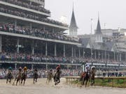 Schlammschlacht beim Kentucky Derby (Bild: KEYSTONE/AP/DARRON CUMMINGS)