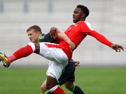 Der Schweizer Nachwuchs-Internationale Ulisses Garcia schaffte mit dem 1. FC Nürnberg den Aufstieg in die deutsche Bundesliga (Bild: KEYSTONE/PETER KLAUNZER)