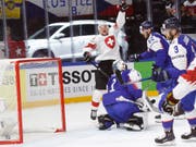 Brachte die Schweiz gegen die Slowakei mit seinem Tor zum 1:0 auf Siegeskurs: Tristan Scherwey (Bild: KEYSTONE/SALVATORE DI NOLFI)