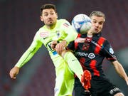 Gianluca Frontino (gelb) war in Wohlen Matchwinner für den FC Aarau (Bild: KEYSTONE/VALENTIN FLAURAUD)