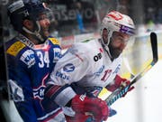 Rene Back (links) bleibt beim EHC Kloten (Bild: KEYSTONE/GIAN EHRENZELLER)