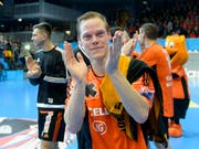 Mit Manuel Liniger beendet bei den Kadetten ein langjähriger Leistungsträger seine Karriere (Bild: KEYSTONE/ANTHONY ANEX)