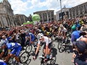 Die 5. Etappe des Giro d'Italia 2018 endete mit dem Tagessieg des Italieners Enrico Battaglin (Bild: KEYSTONE/EPA ANSA/DANIEL DAL ZENNARO)
