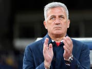 Vladimir Petkovic wird zum Auftakt des UEFA Nations Cup seine Mannen in St. Gallen antreiben (Bild: KEYSTONE/LAURENT GILLIERON)