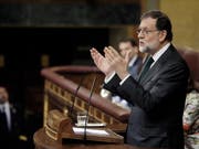 Der spanische Ministerpräsident Mariano Rajoy ist vom Parlament abgewählt worden. (Bild: KEYSTONE/EPA/JAVIER LIZON)