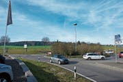 Ein Tunnel wird den Kreisel Süd mit der nördlich gelegenen neuen Bachtalbrücke verbinden. (Bild: Maria Schmid (Sins, 22. November 2017))