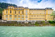 Das Vorarlberger Landeskonservatorium an der Ill im ehemaligen Gebäude des Jesuitenkollegs Stella Matutina in Feldkirch. Bild: Urs Bucher