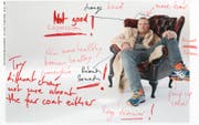 Juergen Teller fotografiert Juergen Teller während des Shootings mit Rapper Kayne West. Er ist mit dem Resultat nicht wirklich zufrieden.