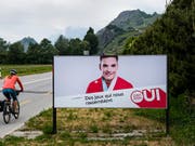 Die Kampagne der Befürworter von "Sion 2026" hat das Walliser Stimmvolk nicht überzeugt. (Bild: KEYSTONE/JEAN-CHRISTOPHE BOTT)