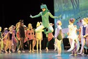 So leicht es scheint, so anspruchsvoll ist der Tanz auf Spitzen. Denise Heuer spielte den Froschkönig. (Bild: Roger Zbinden (Steinhausen. 9. Juni 2018))
