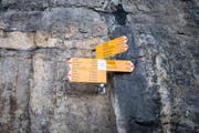 Auf dem Weg vom Aescher Richtung Wasserauen gerieten Mutter und Sohn in ein heftiges Gewitter. (Bild: Benjamin Manser)