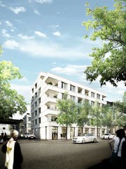 Visualisierung der neuen Überbauung. (Bild: PD)