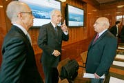 Selbstbewusste Ankündigung: Pressekonferenz in St.Gallen zur Ansiedlung des US-Unternehmens Sigma-Aldrich im Mai 2010. (Bild: Reto Martin)