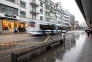 Die Haltestelle Steinhof wird ab dem 18. Juni für zirka vier Wochen nicht bedient. (Bild: Stefan Kaiser (Zug, 15. Februar 2016))