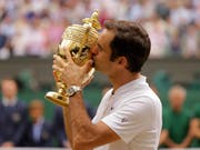 Das Ziel der Rasensaison: Roger Federer will sich in Form bringen, um in Wimbledon seinen Titel zu verteidigen (Bild: KEYSTONE/AP/ALASTAIR GRANT)