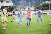 Meisterfeier des FC Hergiswil. (Bild: Manuela Jans, 9. Juni 2018)