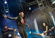 Steff la Cheffe beim Auftritt am Open Air St. Gallen. (Bild: Jonny Schai)