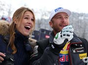 Hier war für Bode Miller und seine Frau Morgan die Welt noch in Ordnung. (Bild: Giovanni Auletta/AP (Kitzbüehl, 25. Juni 2014))