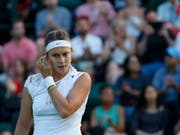 Stefanie Vögele ist der Wechsel von Sand auf Rasen nicht geglückt (Bild: KEYSTONE/PETER KLAUNZER)