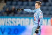 Torhüter Jonas Omlin während einem Spiel des FC Luzern gegen die Young Boys 2017 in der Swissporarena Luzern. (Bild: Philipp Schmidli / LZ)