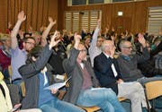 Versammlung der VSG Nollen: Die 77 Anwesenden stimmten mit einer Enthaltung einheitlich für die Rechnung 2017. (Bild: Monika Wick)