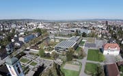 Die mittlerweile optisch überholte Projekt-Visualisierung zeigt die Dimensionen des neuen Stadthauses. (Bild: PD/Stadt Kreuzlingen)