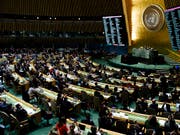 Die Uno-Generalversammlung hat am Mittwoch in einer Resolution das Verhalten Israels kritisiert. (Bild: KEYSTONE/EPA/JUSTIN LANE)