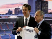 Real Madrids Präsident Florentino Perez (rechts) und Coach Julen Lopetegui (Bild: KEYSTONE/AP/ANDREA COMAS)