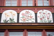 Der Schwiegervater liess Johannes Hugentobler freie Hand bei der Gestaltung der Fassade der Drogerie Löwen in Appenzell (Bild: Benjamin Manser)
