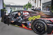 Mit drei Jahren fuhr er sein erstes Gokart-Rennen: Lucas Ayrton Mauron im Lamborghini Super Trofeo Evo. (Bild: Michel Canonica)