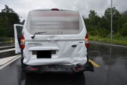 Auch beim Auffahrunfall in Triesen fehlte der Sicherheitsabstand, beim Unfall wurde eine Autolenkerin verletzt. (Bild Landespolizei)