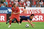 Xherdan Shaqiri (links) mag die Position im offensiven Zentrum am meisten. (Bild: Samuel Golay/Keystone (Lugano, 8. Juni 2018))