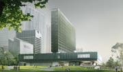Eine Visualisierung des Museums M+, das in Hongkong entstehen soll. (Visualisierung: © 2018, Herzog & de Meuron Basel)