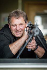 «Beim Schiessen darf man nicht denken» - Koni Zeller vom SV Ramschwag. (Bild: Hanspeter Schiess)