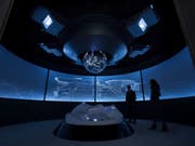 Magisch-futuristisch: Die Installation «007 Elements» in einem eigens in den Gaislachkogl ob Sölden hineingebauten Gebäude feiert am 12. Juli Eröffnung. (Pressebild) (Bild: Keystone/Kristopher Grunert)