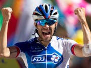 Thibaut Pinot muss auf einen Start an der Tour de France verzichten (Bild: KEYSTONE/AP/PETER DEJONG)