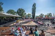 Beach Volleyball World Tour auf dem Lido in Luzern. Auf dem Bild zu sehen sind Impressionen. (Bild: Pius Amrein, 11. Mai 2018)