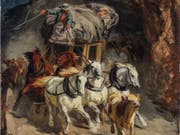 «Die Gotthardpost» von Robert Koller hat bei der Kunst-Auktion der Berner Galerie Kornfeld doch noch einen Käufer gefunden. Das Gemälde gilt als Ikone der Schweizer Malerei des 19. Jahrhunderts. (Bild: ZVG)