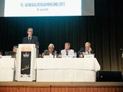 Der Verwaltungsrat der Brauhaus Sternen AG: Geschäftsleiter Stefan Mühlemann, Präsident Peter Hochuli, Ehrenpräsident Martin Wartmann, Hansueli Wagner und Thomas Schoch. (Bild: Stefan Hilzinger)