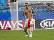 Serbiens Matchwinner Aleksandar Kolarov bejubelt den Auftaktsieg gegen Costa Rica (Bild: KEYSTONE/AP/MARK BAKER)