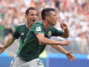 Hirving Lozano erzielte für Mexiko das 1:0 gegen Deutschland (Bild: KEYSTONE/EPA/PETER POWELL)