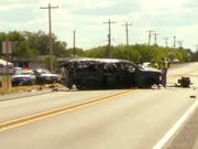 Bei einer Verfolgungsjagd in Texas sind am Sonntag mindestens fünf illegale Einwanderer ums Leben gekommen. (Bild: KEYSTONE/AP KABB/WOAI)