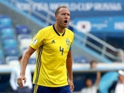 Einziger Torschütze für Schweden beim Auftaktsieg gegen Südkorea: Captain Andreas Granqvist (Bild: KEYSTONE/EPA/VASSIL DONEV)