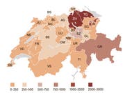 Abwanderung aus dem Kanton St.Gallen. (Quelle: Fachstelle für Statistik Kanton St.Gallen/Grafik: Selina Buess)