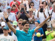 Roger Federer hat derzeit allen Grund zur Freude (Bild: KEYSTONE/AP dpa/MARIJAN MURAT)